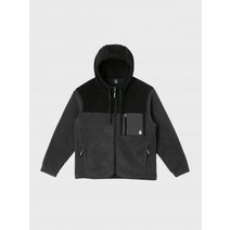 VOLCOM 유틸리티 후리스 후드 자켓 다크차콜