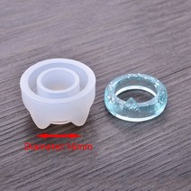 레진몰드 수제 투명 반지 금형 주얼리 링 실리콘 에폭시 말린 꽃 주조, 01 A-16mm