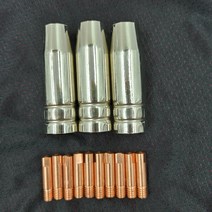 용접팁1.413Pcs CO2 Mig 용접 토치 Aircooled MB 15AK 팁 홀더 가스 노즐 0.8mm 쉴드 슈라우드 키트, 04 0.9mm