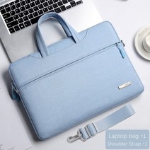 노트북 가방 슬리브 케이스 for macbook air pro m1 lenovo dell huawei 핸드백 서류 가방, 14인치 15인치, 하늘색 c