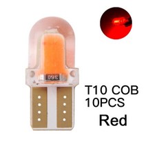 10x ba9s t10 led car led canbus t4w h6w w5w 돔 호환, t10 레드 10pcs
