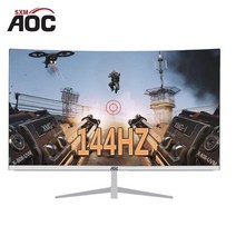 AOCSXM-데스크탑 PC 및 게이밍용 27 인치 VA 커브 모니터 144Hz/165Hz HD 1920x1080 DP HDMI, [01] 27 inchWhite IK144Hz