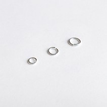 실버925 오링 O링 연결링 연결고리 팔찌 목걸이 만들기 DIY 재료 악세사리 부자재, 0.7×6mm (2개)