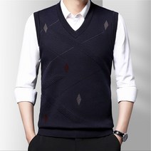 조끼 2022 가을 남자스웨터 등 하트 민소매 이너니트 베스트 미드 노년 비즈니스룩 BH03 P35 4995909579