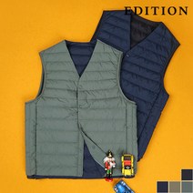 에디션 구스다운 V넥 경량 베스트 II NEA4VP1802