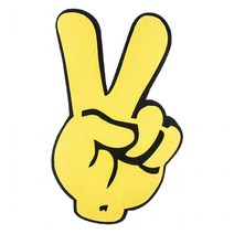 PW 응원브이손가락(대형33cm옐로우) 체육대회 운동회, 본상품선택