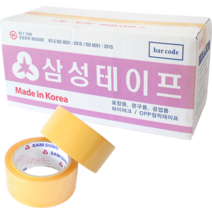 삼성 박스테이프 1BOX, 1box (50개), 아크릴 투명색