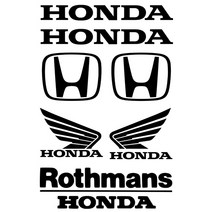 마이웨이카 혼다 로고 스티커 모음 Honda 바이크 오토바이 방수 데칼 튜닝, 블랙 홀로그램