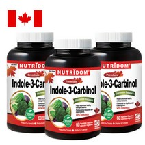뉴트리돔 인돌3카비놀 400mg 고농축 순수 인돌3 60캡슐 (2개월분) N232, 3병 10%할인