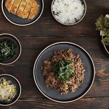 옳음 스페인 하숙 그릇 그릇세트 집들이선물, 블랙, 원접시