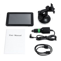 네비게이션 AU 자동차 GPS 내비게이션 LCD Sat Nav 평생 지도 스피드 캠 호주 5 인치 터치 스크린 128M + 4G, black, 4GB