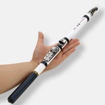 텔레스코픽 록 낚시대 스피닝 플라이 잉어 피더 탄소 섬유 페스 카 3M 27M 24M 21M 18M 15M 미니 로드 릴 시트, 04 2.4M-White