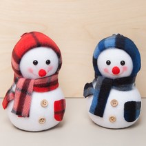 플라워트리 플래드눈사람 12cm [트리], 블루