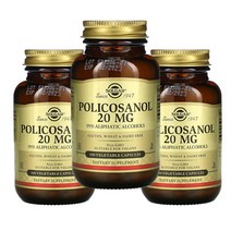 솔가 Policosanol 폴리코사놀 20mg 100정 Veggie Capsules 3통