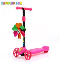 접이식실내자전거 실내 헬스 미니 자전거 실내용자전거 접이식 빛나는 스쿠터 실내실외 장난감 안전 킥 플래시 휠 용, [01] PINK1