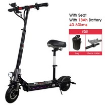 2022 최신C8 800W 8 인치 바퀴 전기 스쿠터 18ah 대용량 배터리 30-60kms ebike 최대 속도 35 km/h 강력한, 02 13ah With seat
