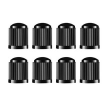 차량 수리 8pcs 타이어 밸브 모자 SUV 오토바이 트럭 자전거 블랙에 인감 반지와 플라스틱 자동차 먼, 01 Black, 01 Black