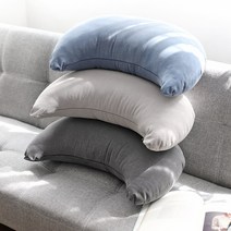 나나베딩 순면 반달쿠션 미용실쿠션 바나나, 챠콜(솜포함)