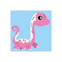 크리스마스 아크릴화세트 유화그리기 컬러링도안 성인취미미술, 엘라스모사우르스