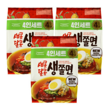 풀무원 새콤달콤 생 쫄면 4인분용 3팩, 920g