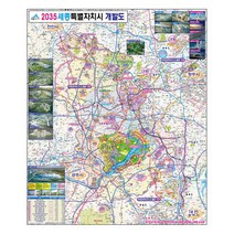 세종시 개발계획도 (코팅 소형 79x95) + 종이지도(택1) 세트, 일반천, 한국도로망도(종이)