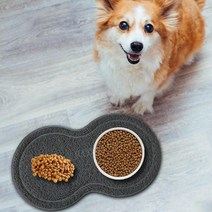 개 먹이 매트 방수 그릇 식품 및 물 세척기 안전 패드 고양이 강아지용, 기본