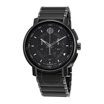모바도 Movado 크로노그래프 쿼츠 블랙 다이얼 남성 손목시계
