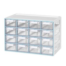 UP시스템멀티박스중형16단 민트 부품함소품함