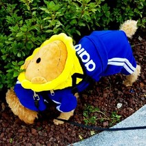 강아지가방 어흥이 강아지하네스 백팩 배낭 목줄 S M L, 컬러:노랑어흥이|사이즈:L