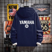 형광색 오토바이 바람막이 혼다 야마하 바람막이 자켓 라이딩, 네이비 블루 야마하 525 단일 레이어