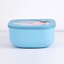 구찌니 다용도 전자렌지 냉장고 겸용 정사각 밀페용기 일반형 Lize사이즈 대형, 일반형(블루), 1개