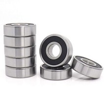 볼베어링 베어링풀러 베어링 볼베어링 베어링풀러 베어링 10pcs abec-5 608 6200 6201 6202 6203 6204 6205 6206 6207 6208 zz 2rs, ABC 5, 6201 12x32x10mm, 검은색
