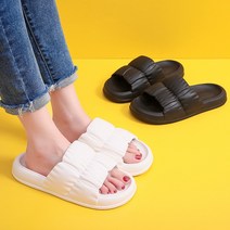 데일리 푹신한 무중력 슬리퍼 학원 사무실 실내화, 블랙-230-235