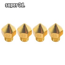 3D프린터부품 3D 프린트 부품 MK8 M6 스크류 스레드 업그레이드 더 많은 용량 대형 노즐 1.75mm 압출기 프, 01 02mm
