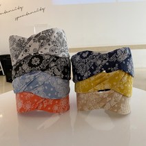시나몬걸 페이즐리 7color 넓은 머리띠 터번