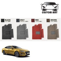 커스텀 쏘나타 코일매트 카매트 전차종 풀확장 풀세트 프리미엄제작, EF쏘나타LPG확장형 1열+2열일체형 레드, 레드