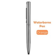 1 PC 미니 휴대용 수중 금속 볼펜 여러 색상 리필 서명 펜 광고 사무실 용품, orange-WaterbornePen