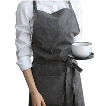 아망떼 바비엥 피그먼트 앞치마 FREE, 차콜, 1개