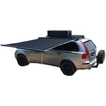 차량용어닝 확장형 34인용 캠핑카 그늘막 방수 캠핑 대형 suv 텐트 카라반 사이드월 차박 스타렉스 타프, 검은색접착제2.5x3m+빛+측면천+바닥천