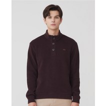 22FW [Velour] 닥스 벨로아 원단 브라운 하프버튼 집업 티셔츠 DMTS2D306W3