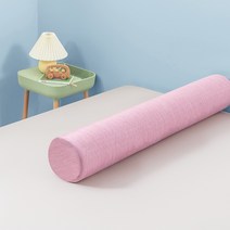 라텍스 원통형 베개 죽부인 쿠션 베개 베게 수면, 100x20cm 핑크