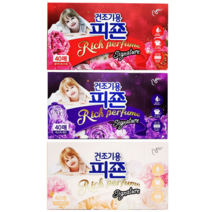 피죤 건조기용 시트 40매 뽑아쓰는 건조기시트 섬유 유연제 드라이시트 편리한 빨래 세탁, 라피에스타(화이트)