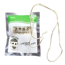 핫도그 도구 정육 줄 1 미터 소시지 살라미 식용 케이싱 주방 도구 용 소금에 절인 케이싱 1 봉지 (20 미터), 보여진 바와 같이, 하나, A