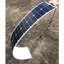 태양열패널 75w 세미 플렉시블 태양 전지 패널 ETFE 모듈 12v 배터리 RV 자동차 요트 충전기 용 효율적인, 한개옵션0