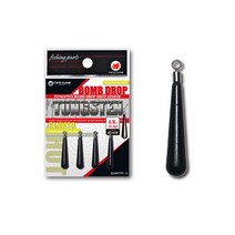 캣츠크로우 텅스텐 범브 드랍샷 싱커 블랙코팅 봉돌 루어낚시 1팩, 1/8oz