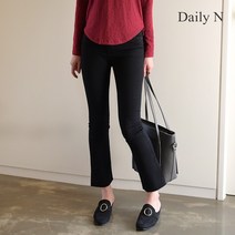데일리앤 찰떡 여성 슬림핏 세미 부츠컷 스판 데님팬츠