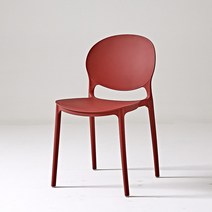 의자 식탁 주방 모던 가정용 플라스틱 의자 심플하고 창의적인 성인 테이블 스툴 네트 레드 게으른 안, 07 4pcs claret