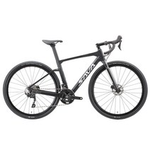 몬스터벌크 전기자전거 (에서 선박 us) 초경량 mtb 도로 자전거 자갈 Cyclocross 700c 성인 시마노 GRX 20S, 02 Black, 04 56