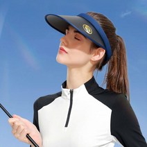 여성골프 UV 자외선차단 편한 목걸이 썬캡 주말농장 예초작업 캡모자 승마