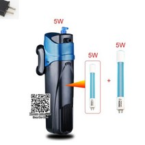 Sunsun 수족관 UV 살균기 어항 램프 자외선 필터 펌프 물고기 워터, 5W 2Lights US Plug